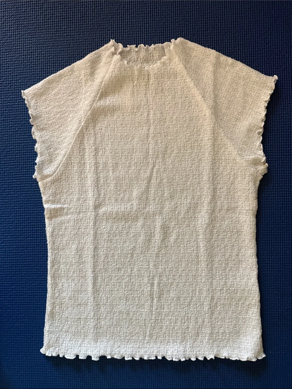 NWT Madewell Smocked Mock Neck Top-M - Picture 6 of 6